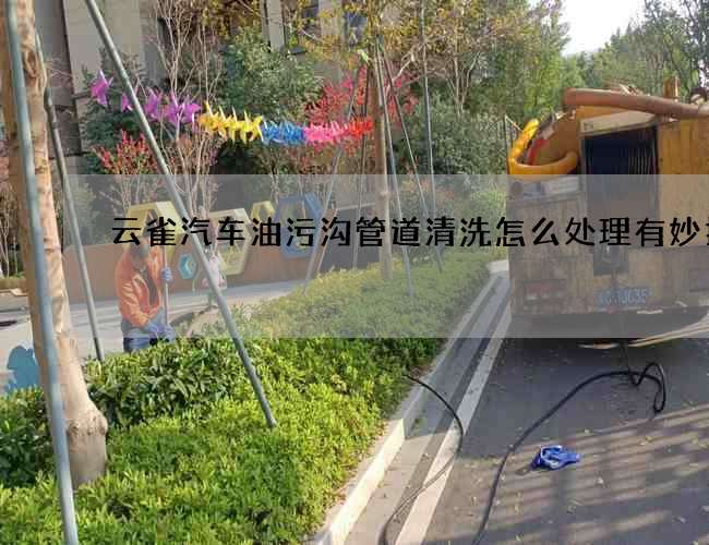 云雀汽車油污溝管道清洗怎么處理有妙招